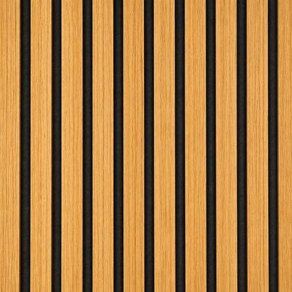 Panneau acoustique à lattes en bois – 270 × 110 cm