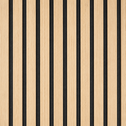 Panneau acoustique à lattes en bois – 270 × 110 cm